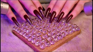 ASMR Scratching on Beads Trigger Board No Talking [upl. by Atiluj]