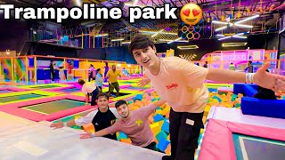 Trampoline park me aagye with friends 😍maja aagya [upl. by Stanwood]