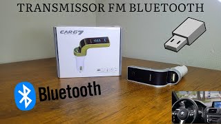 TRANSMISSOR FM VEÍCULAR BLUETOOTH CARG7 [upl. by Gnouc40]