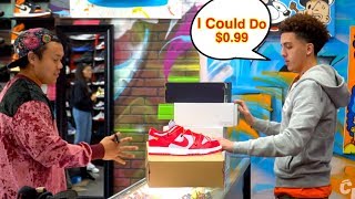 LOW BALLING CUSTOMERS SHOES PRANK  HILARIOUS [upl. by Eidroj]