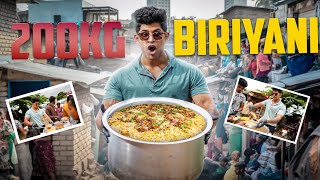 200 KG Biryani Donation in BENGALURU ಸ್ನೇಹಿತರೇ  ShravanRajani BLESSED🥹💯 [upl. by Irej]