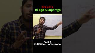 Freud’s Id Ego amp Superego Explained in 60 Seconds 🧠 [upl. by Ruby977]