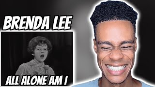 Brenda Lee  All Alone Am I  FIRST TIME REACTION [upl. by Netsrek]