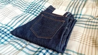 Gustin Denim quotSuper Heavy 18ozquot Slim Japanese Selvedge Review  Affordable Raw Indigo Jeans [upl. by Collis]