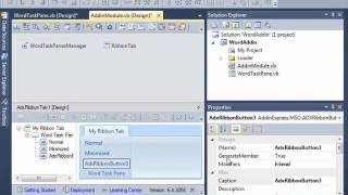 Create custom task panes for Word top pane VBNET C [upl. by Lorilyn]