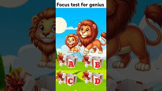 focus test for genius focus cartoon loin focustest short [upl. by Dodge82]