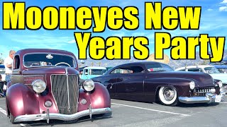 Mooneyes New Years Party 3 Car Show 2024  Irwindale Speedway [upl. by Ahsihat]