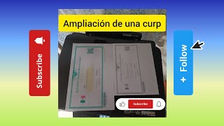 Ampliación de CURP al 200 con vídeo EXTRA [upl. by Louisette]