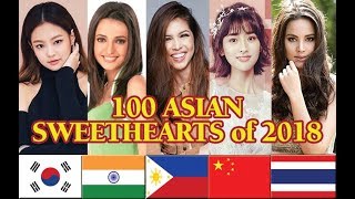 100 ASIAN SWEETHEARTS of 2018 [upl. by Ticknor]