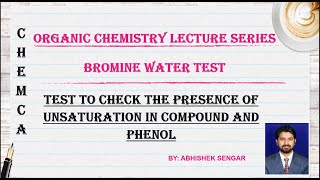 Bromine Water Test  How to Test for Unsaturated Compounds [upl. by Burney350]