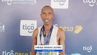 Faraja Damas Lazaro  Mshindi Wa Tigo Kili International Half Marathon 2024 [upl. by Iaw]