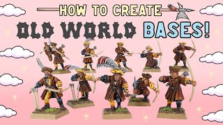 How to create Warhammer Old World box art bases [upl. by Farlie]