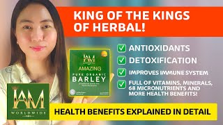 BENEFITS of IAM Amazing Barley Grass Powder Juice Pure and Organic From Australia [upl. by Yatnoj]