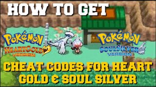 HOW TO GET CHEAT CODES FOR POKEMON HEARTGOLD amp SOULSILVER FOR DESMUME amp ANDROID [upl. by Aurea156]