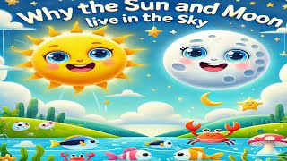 Why the Sun and Moon Live in the Sky  Fun Animated Story for Kids [upl. by Salta]