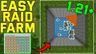 EASIEST AND BEST Raid Farm Minecraft Bedrock 121 BedrockMcpePs4Xbox [upl. by Sorrows]