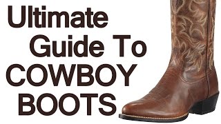 How To Wear Cowboy Boots  Ultimate Guide To The Western Boot  Roper Stockman Buckaroo Boot Video [upl. by Analla]