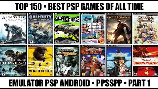 Top 150 Best PSP Games Of All Time  Best PSP Games  Emulator PSP Android  Part 1 [upl. by Aelak183]