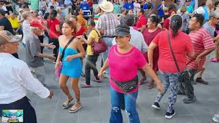 Doña Queta bailando quotLa novia del pescadorquot puro saborplaza hijas de tampico 👍 💃🕺🇲🇽 [upl. by Eissirhc]