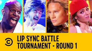 Channing Tatum VS Terry Crews VS David Spade VS Jenna Dewan  Lip Sync Battle Tournament [upl. by Yrot829]