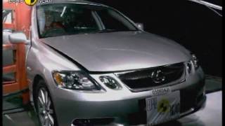 Euro NCAP  Lexus GS  2005  Crash test [upl. by Alyworth787]