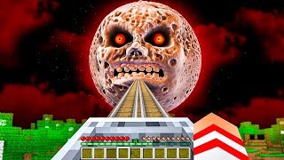 NÃO TENTE IR ATÉ A LUA ASSOMBRADA NO MINECRAFT [upl. by Harman]