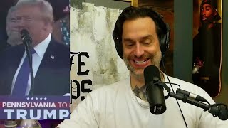 Chris DElia Reacts to Donald Trump Honoring Arnold Palmers Memory [upl. by Bahe]