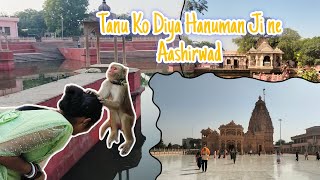 Tanu Ko Diya Hanuman Ji ne Aashirwadtemple toursfull enjoy [upl. by Ynoep]