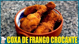 COXA DE FRANGO EMPANADA CROCANTE  RECEITA DELICIOSA [upl. by Anigroeg]