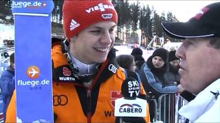 Andreas Wellinger im Interview  Titisee Neustadt 13122013 [upl. by Airahcaz]