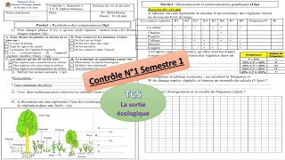 controle1 Semestre 1  tronc commun   La sortie écologique [upl. by Ojela34]