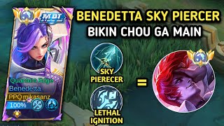 BENEDETTA MPL VS CHOU DI EXPLANE  BUILD TOP 1 BENEDETTA  MOBILE LEGENDS [upl. by Nurse]