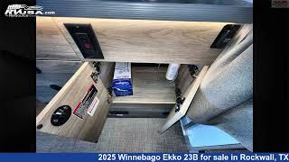 Magnificent 2025 Winnebago Ekko 23B Class C RV For Sale in Rockwall TX  RVUSAcom [upl. by Eikin]