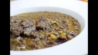 Lentejas con Morcilla de Arroz [upl. by Yalhsa]