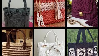 Bolsos de mujer muy bonitos hechos a mano en crochet [upl. by Seaver467]