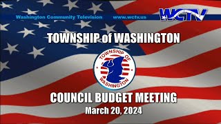 Township Council Meeting 032024 [upl. by Haase]