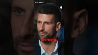 Djokovic on Roger and Rafa “We are not friends” djokovic tennisplayer sports tennis [upl. by Werdma635]