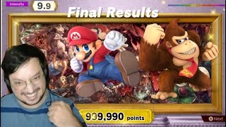 No me voy hasta que saque el 99 en modo clasico de mario y donkey en smash ultimate [upl. by Ber]