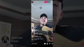 Pedro Tovar  Eslabon Armado Singing Una Peda and Regresa Mami On Instagram Live [upl. by Etak]