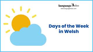 Learn the Days of the Week Dyddiaur Wythnos in Welsh  with audio [upl. by Trinatte484]