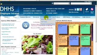 DHHS Employee Website Tour [upl. by Eima]