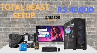 Pc build under 40k with Intel budget king i5 12400 ideal for productivity  full setup pc build [upl. by Araeit]