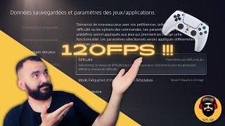 TUTO 👨‍🎓 Paramètres  Réglages  PS5  COMMENT jouer en 120 FPS avec la PS5 [upl. by Eiraminot153]