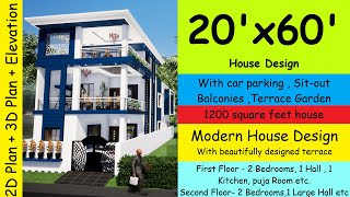 20X60 home plans  20 x 60 house plan with car parking20 by 60 house design20x60 house plans 3d 🏡 [upl. by Assiralc277]