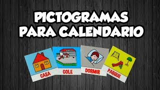 PICTOGRAMAS PARA CALENDARIO  AGENDA PARA NIÑO  Que materiales y recursos utilizo [upl. by Bethany]