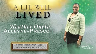 A Celebration of Life  Heather Oneta AlleynePrescott [upl. by Neuburger]