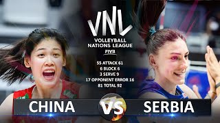 China vs Serbia  Womens VNL 2023 [upl. by Noonberg378]