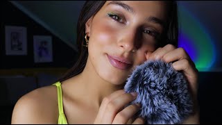 ASMR Inaudible Ear to Ear Whispers and Fluffy Mic Scratching [upl. by Halie196]