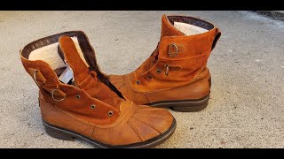 Angelus Tan Suede Dye Review How to Dye old UGG boots [upl. by Lleda]