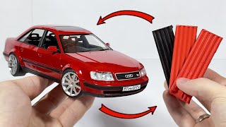 Plasticine clay to Audi 100 S4 The Ultimate Transformation [upl. by Anael]